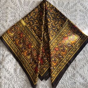 Hermes silk scarf chasse en inde